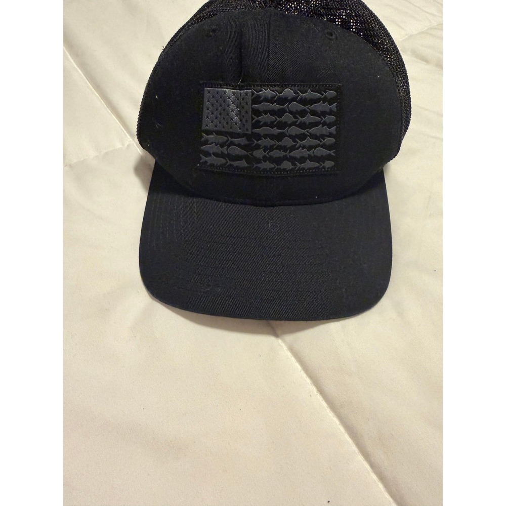 Columbia PFG Mesh Fish Flag Ball Cap, Black/Graphite - L/XL